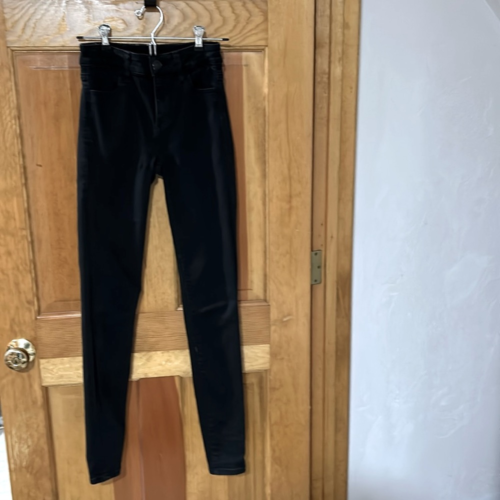 American Eagle black jeans.  Size 0 Long.
